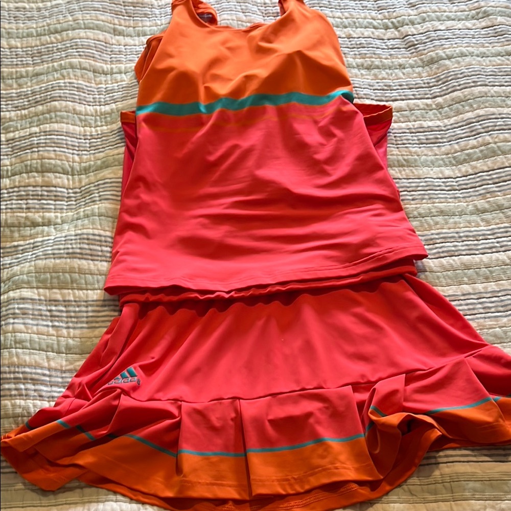 Adidas two piece tennis outfit. I cut out the tags